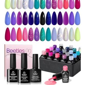 Beetles Gel Nail Polish Set- please look in description